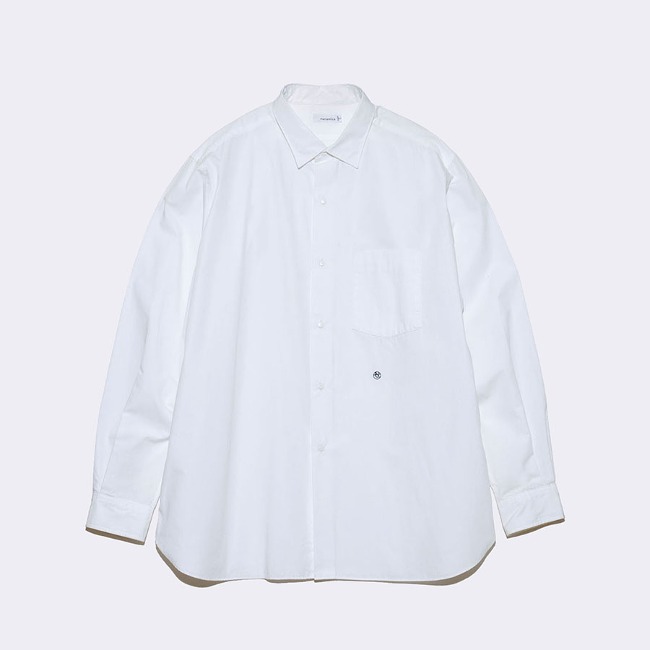 [나나미카 ] NANAMICA _Regular Collar Wind Shirt OFF WHITE 
