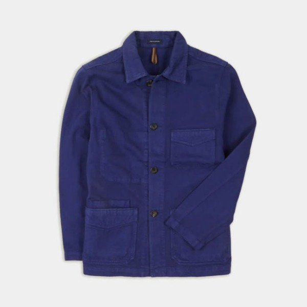 [드레익스] Drake&#039;s_ French Blue Cotton Twill Five-Pocket Chore Jacket