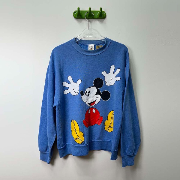 [매니악 빈티지] MANIAC VINTAGE _Vintage 80s Mickey Mouse Sweatshirt Blue (WOMENS)